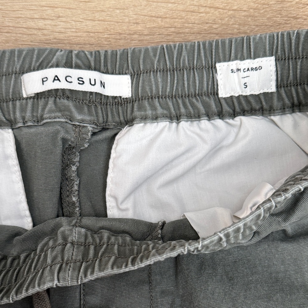 PacSun Olive Cargo Pants for Men - Picture 4 of 9